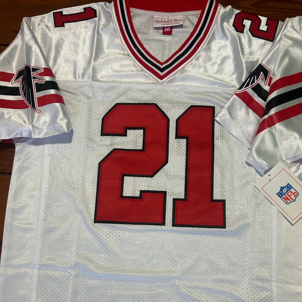 ATLANTA FALCONS DEION SANDERS Men's JERSEY Sz M,L,XL,2X by Mitchell & Ness NWT - Picture 2 of 6
